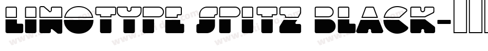 Linotype Spitz Black字体转换